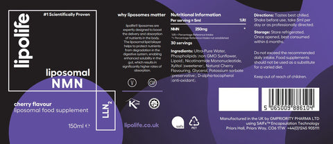 LLN2 Liposomal NMN Nicotinamide Mononucleotide - 150ml – lipolife