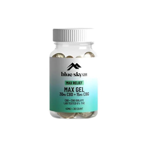 Max Relief CBD + CBG Gels - Blue Sky CBD