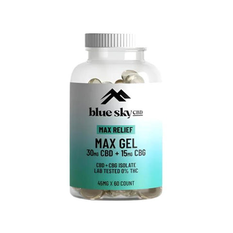 Max Relief CBD + CBG Gels -  Blue Sky CBD