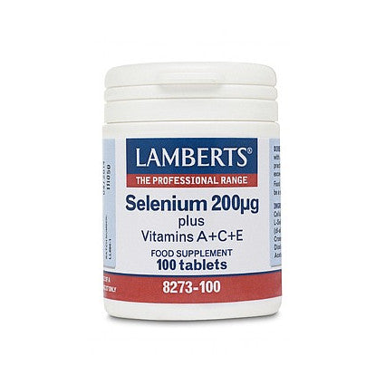 Selenium 200µg plus A+C+E - 100 tablets - Lamberts