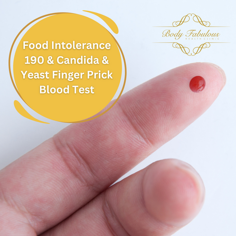 Food Intolerance & Candida Test – 190 Foods + Yeast Overgrowth Panel