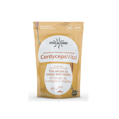 Cordyceps Vital Powder Superfood (Cordyceps Sinensis Mushroom) - 100g | Hifas da Terra