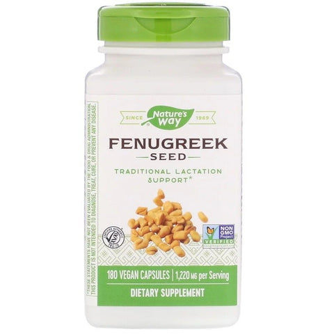 Fenugreek Seed 1220 mg, 180 Vegan Capsules – Nature’s Way