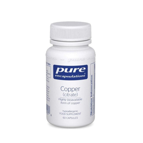 Copper (citrate) - 60 Capsules - Pure encapsulations