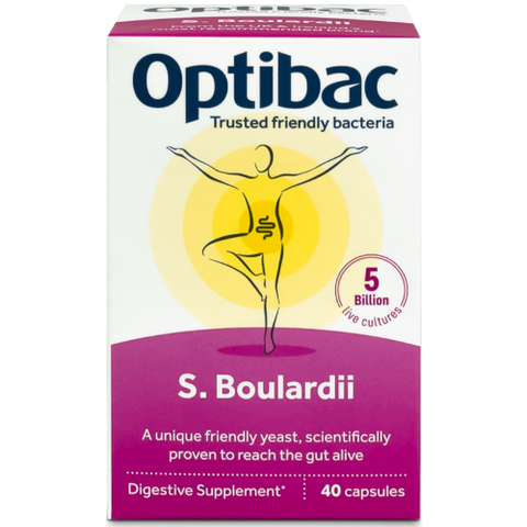 Saccharomyces Boulardii – 40 capsules – OptiBac