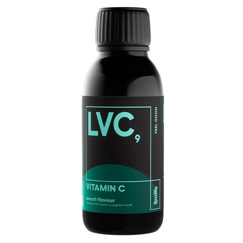 LVC9 Liposomal Vitamin C (1000mg) Peach Flavour – 150ml – Lipolife