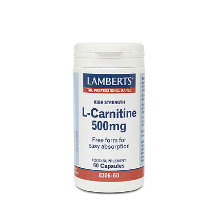 L-Carnitine 500mg - 60 Capsules - Lamberts