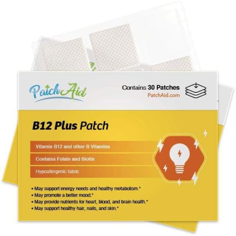 Patch Aid B12 Plus Topical Patch - 30 Daily Patches