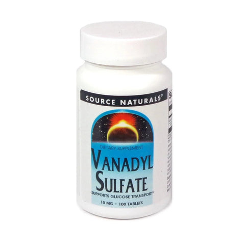 Vanadyl Sulfate 10 mg - 100 Tablets - Source Naturals