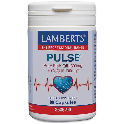 Pulse Fish oil 1300mg + CoQ10 100mg - 90 capsules - Lamberts