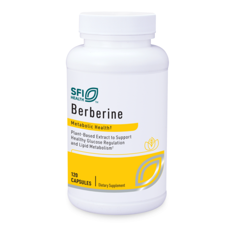 Berberine 500mg - 120 Capsules – Klaire Labs/SFI Health (New Packaging)