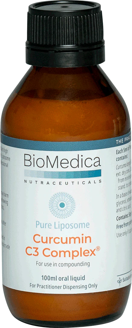 Pure Liposome Curcumin C3 Complex - 100ml Liquid | BioMedica
