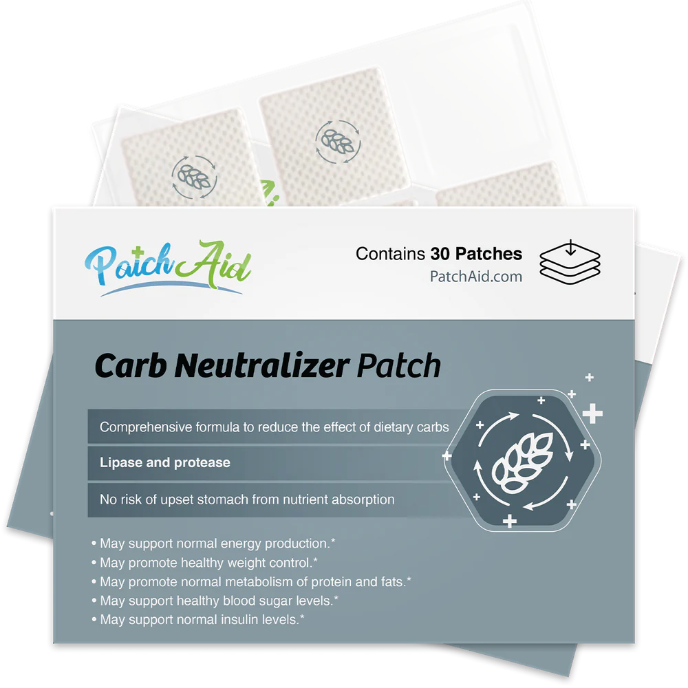 Carb Neutralizer Topical Patch - 30 Daily Patches - Patch Aid – Body ...