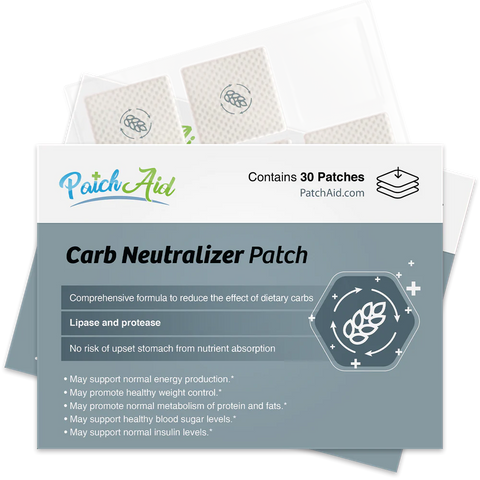 Carb Neutralizer Topical Patch - 30 Daily Patches - Patch Aid