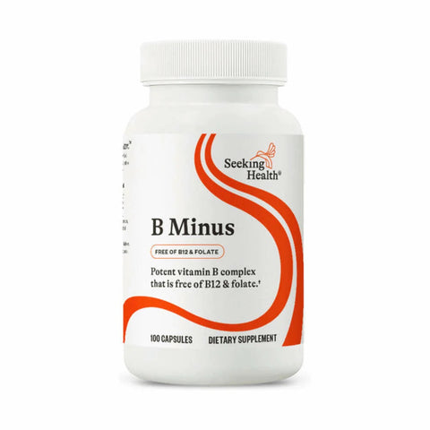 B-Minus – B12 and Folate Free – 100 Vegetarian Capsules – Seeking Health