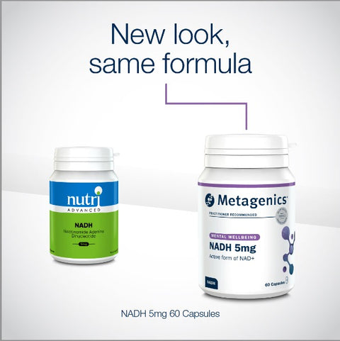 NADH 5mg – 60 Tablets – Metagenics