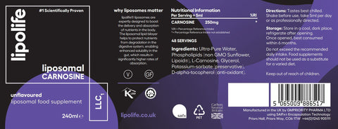 LLC1 – Liposomal Carnosine – Lipolife