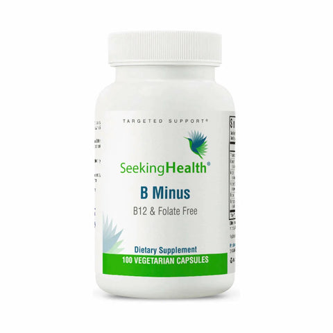 B-Minus – B12 and Folate Free – 100 Vegetarian Capsules – Seeking Health