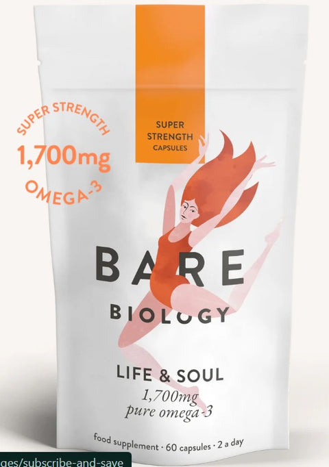 Life & Soul High Strength Omega-3 Fish Oil - Bare Biology