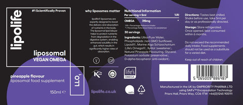 LLO1 Liposomal Omega, 150ml – Lipolife