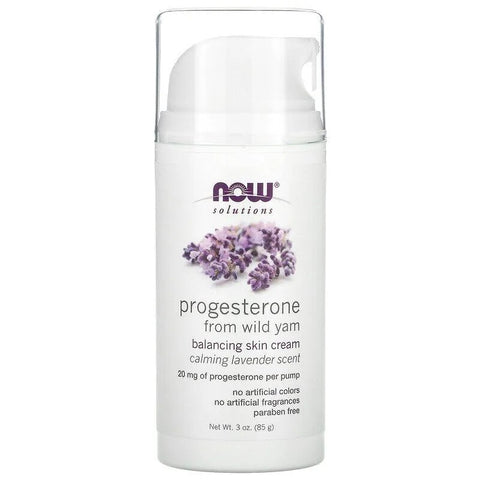 Natural Progesterone, Skin Cream (85 g) – Now Foods