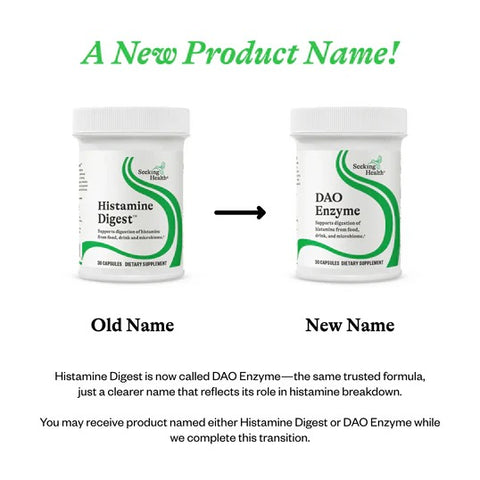 DAO Enzyme (formerly Histamine Digest) - Seeking Health