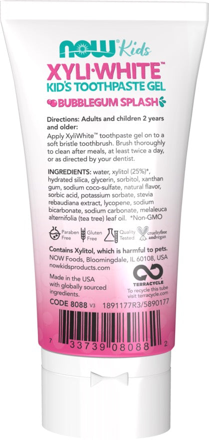XyliWhite Kids Toothpaste Gel - Bubblegum Splash – Now Solutions