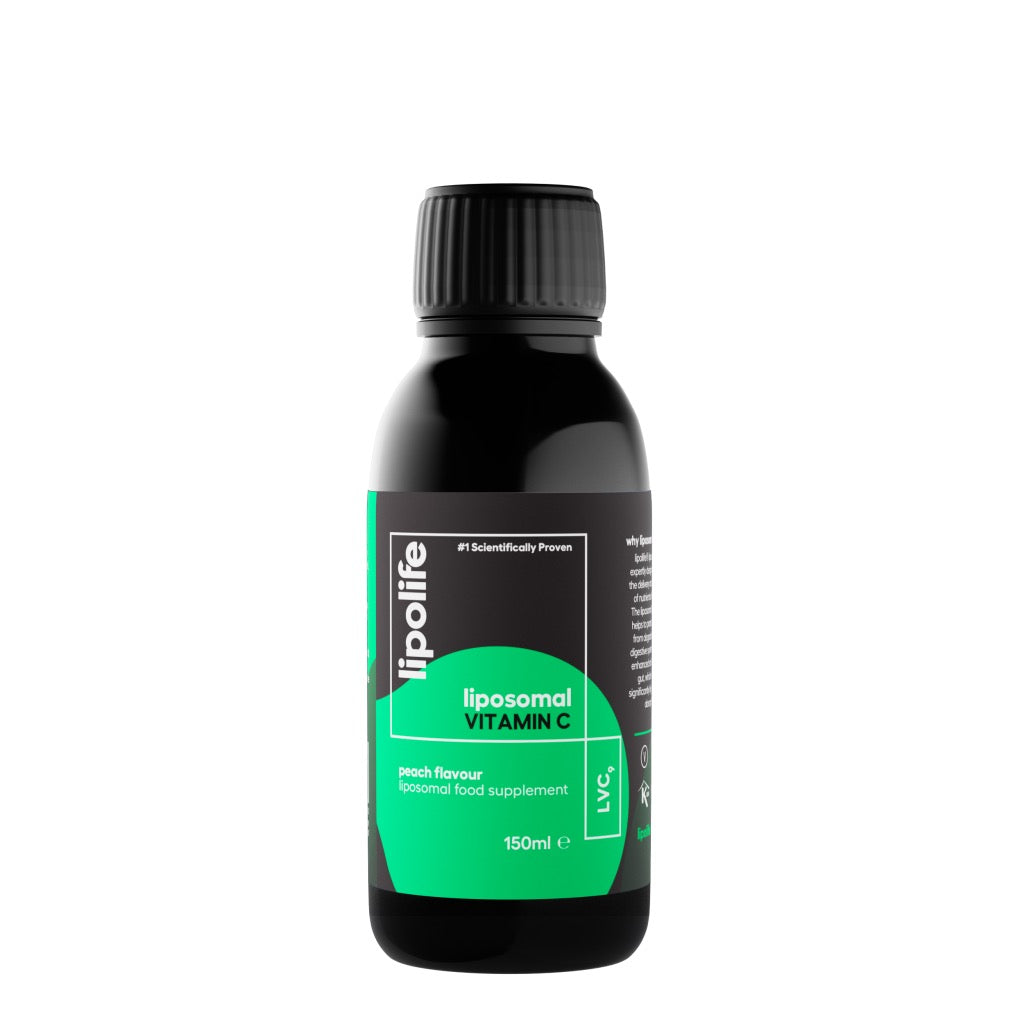 LVC9 Liposomal Vitamin C (1000mg) Peach Flavour – 150ml – Lipolife ...