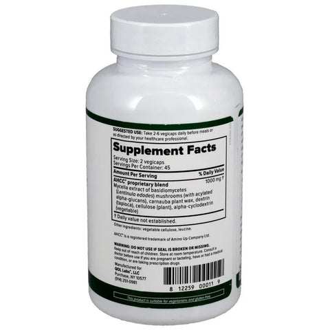 Immuno Kinoko AHCC 500 mg 90 vcaps – Quality of Life Labs