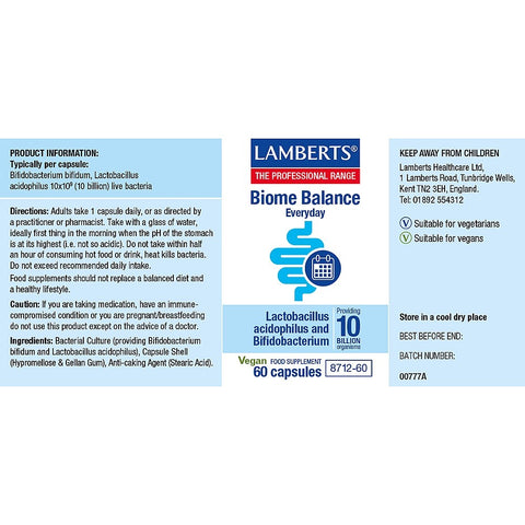 Biome Balance Everyday (formerly Acidophilus Extra 10) – Lamberts