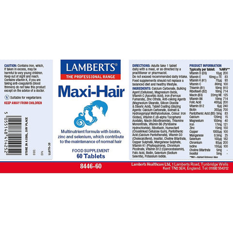 Maxi-Hair 60 Tabs – Lamberts