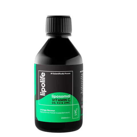 LVC3 Liposomal Vitamin C, D3, K2 + Zinc (250ml) – Lipolife