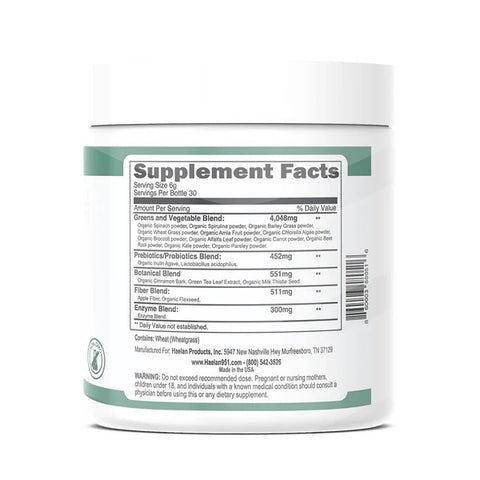 Greens Powder Plus 180g – Haelan