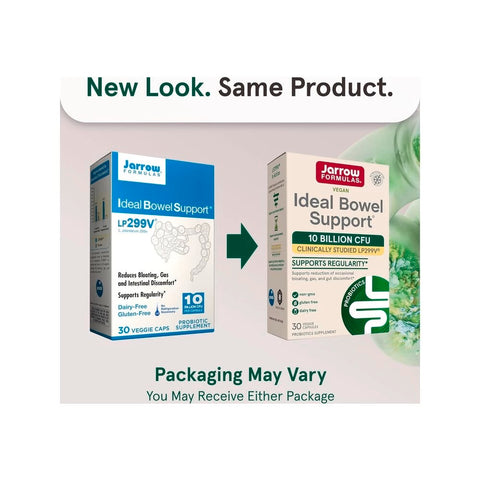 Ideal Bowel Support (L. Plantarum 299v) - 30 Capsules - Jarrow Formulas