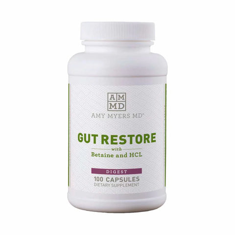 Gut Restore with Betaine and HCl - 100 Capsules - Amy Myers MD