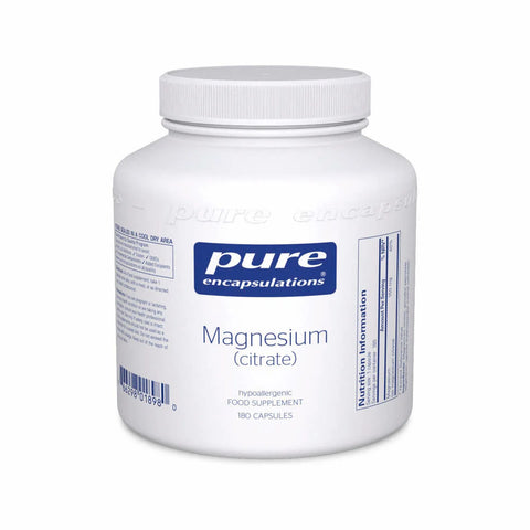 Magnesium Citrate - Powder or Capsules - Pure Encapsulations