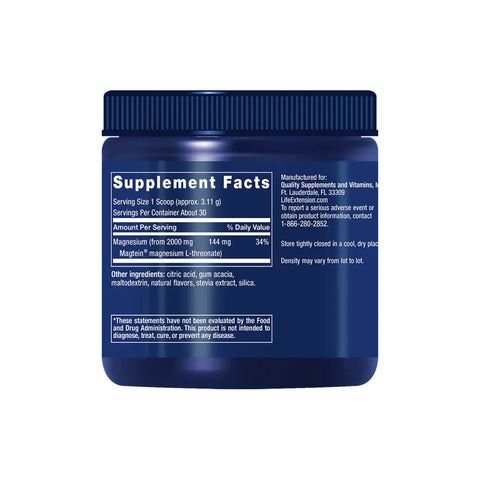 Neuro-Mag (Magnesium L-Threonate) - Powder 93.35g | Life Extension