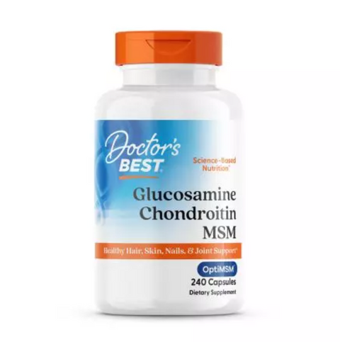 Glucosamine Chondroitin with OptiMSM, 240 Capsules – Doctor’s Best