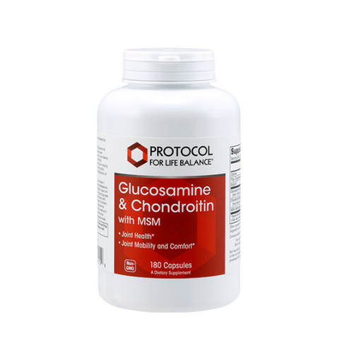 Glucosamine & Chondroitin with MSM 180 caps - Protocol For Life Balance