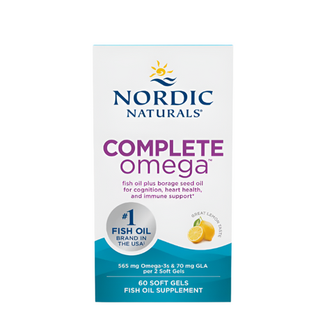 Complete Omega Lemon Flavour 565mg - 60 soft gels - Nordic Naturals