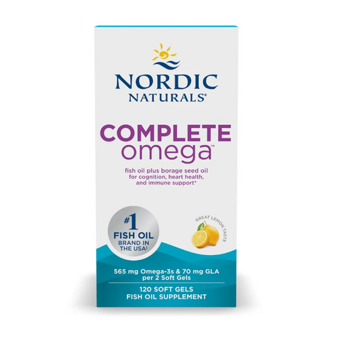 Complete Omega Lemon Flavour 565mg - 60 soft gels - Nordic Naturals