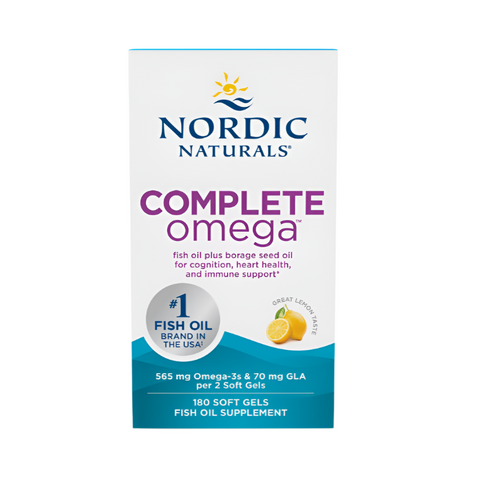 Complete Omega Lemon Flavour 565mg - 60 soft gels - Nordic Naturals