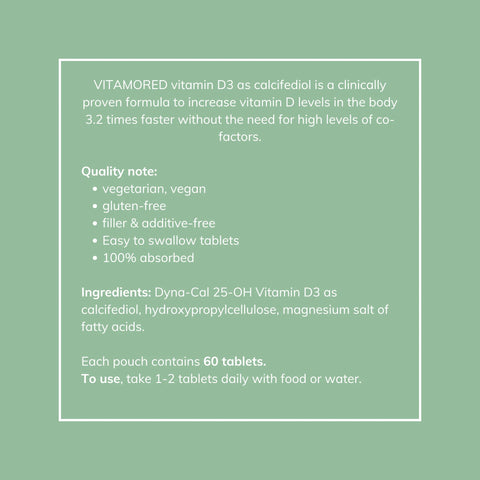 VitamoreD Fast-Acting Vitamin D3 Supplement - 60 Mini Tablets | Made By Daily