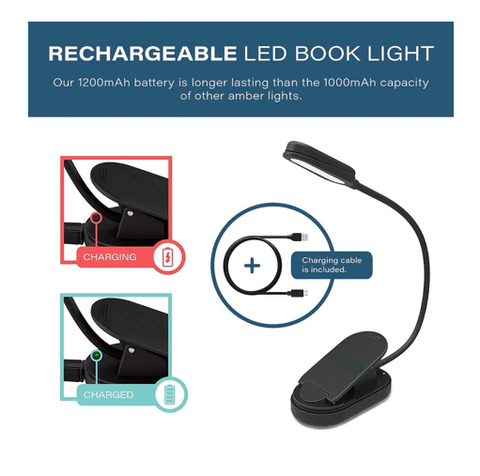 NoBlue Amber Book Light | BlockBlueLight