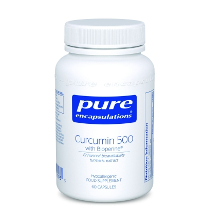 Curcumin 500 with Bioperine, 60 veg caps – Pure Encapsulations