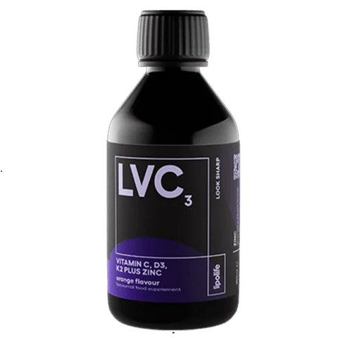 LVC3 Liposomal Vitamin C, D3, K2 + Zinc (250ml) – Lipolife