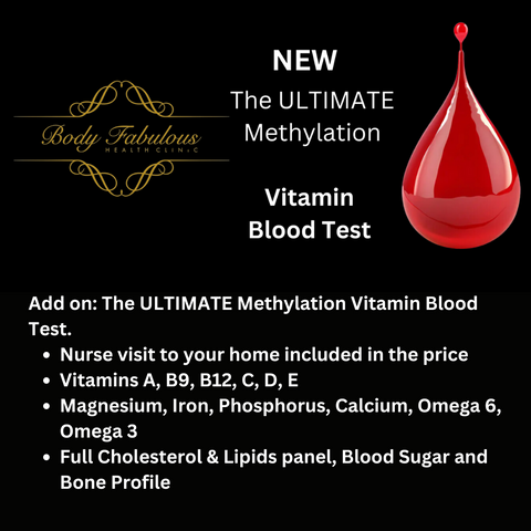 Methylation Vitamin Blood Test Including Nurse Service To Your Home for UK Patients