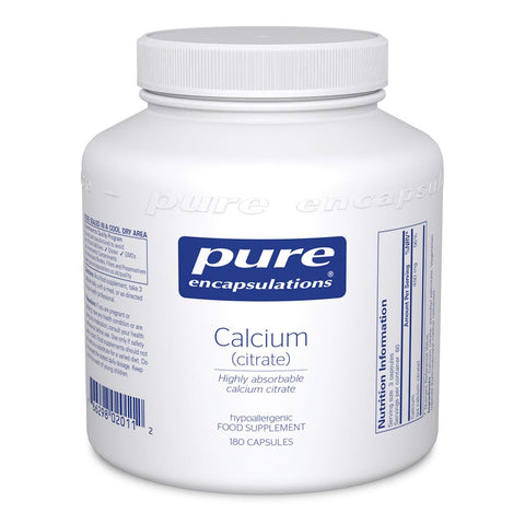 Calcium Citrate 150mg - 180 veg caps - Pure Encapsulations