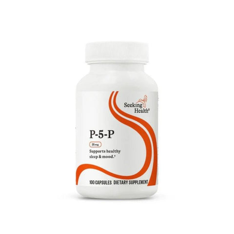 Pyridoxal 5-Phosphate (P5P) – 25 mg – 100 Vegetarian Capsules – Seeking Health