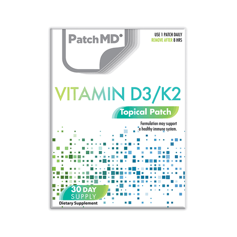 D3/K2 Plus (Topical Patch 30 Day Supply) - 30 Patches - PatchMD